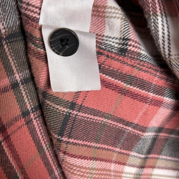 Tilley top,women Lg, plaid brushed flannel shirts. 100 % cotton, pink ,rodeo - Picture 12 of 12
